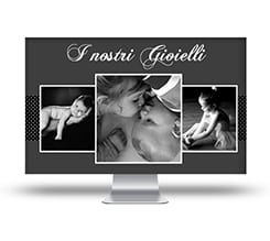 Copri Monitor 16:9 Black Collage