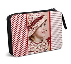 Astuccio scuola Pois rossi