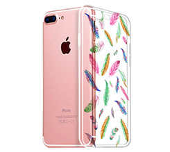 Cover Trasparente iPhone 7 Plus Piume