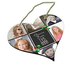 Targa per Porta a Cuore in Legno Vischio