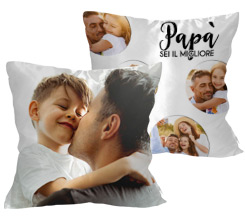 Cuscino con foto personalizzata in raso