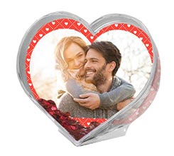 Palla di Neve a Cuore Texture di cuori