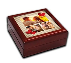 Portagioie in legno Vintage strips