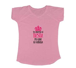 T-shirt scollo a V donna Corona