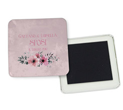 Magnete quadrato frigo Deco fiori