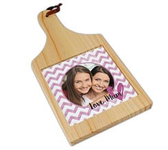 Tagliere in legno Mum zig zag