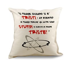 Cuscino in Juta Stupidi e tristi