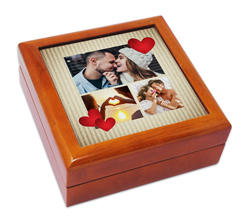 Portagioie in legno Vintage strips