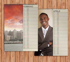 Calendario Multipagina A4 Fascia beige