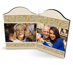 Cornice natalizia Ghirigori dorati