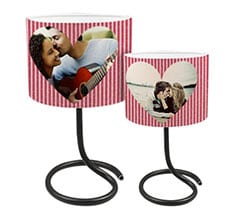 Lampada Sole Luna Rotonda Red strips