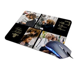 Tappetino Mouse in Pelle Dark collage
