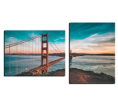 Tela 2 pannelli Forme disarmoniche