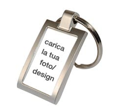 Portachiavi in metallo rettangolare