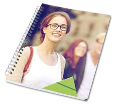 Block notes spirale verticale