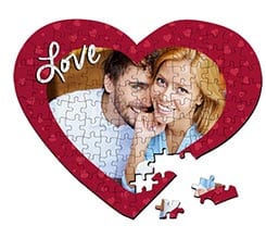 Puzzle cuore A3 Red love