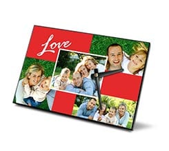 Orologio in legno 4 love