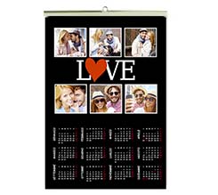 Calendario A4 pagina singola Lovely collage