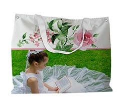 Borsa mare Romantic flowers