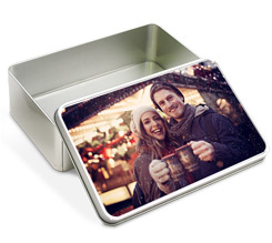 Scatola di Latta Rettangolare con foto