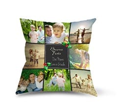 Cuscino in Tessuto Scamosciato Vischio