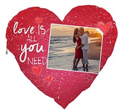 Cuscino Artigianale cuore Love words