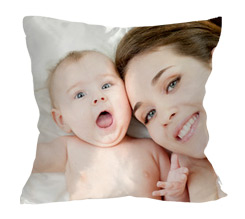 Cuscino con foto personalizzata in raso