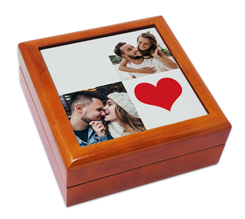 Portagioie in legno Love collage