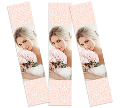 segnalibro matrimonio pink swirls