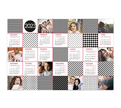 Calendario poster Geometric