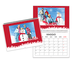 Calendario doppio Buon Natale personalizzabile
