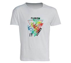 T-shirt in cotone fiammato uomo Florida