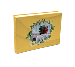 Album in tessuto 20x15 corona alloro