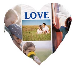 Cuscino Artigianale Cuore 5 Riquadri