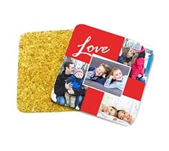 Sottobicchiere sughero Four love