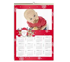 Babbo e Renne Calendari A3 Pagina Singola