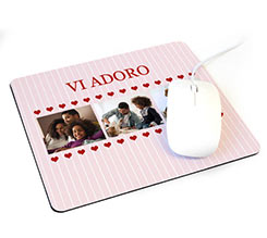 Tappetino mouse rettangolare Pink view