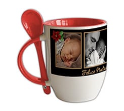 Tazza con Cucchiaino Black christmas