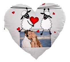 Cuscino Artigianale cuore Sweet sheep