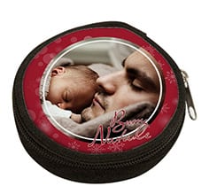 Portamonete rotondo Red Christmas