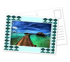 Cartolina Rombi verdi