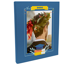 Fotoalbum 24x30 libri e cappello laurea
