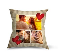 Cartonato su Cuscino in Tessuto Scamosciato