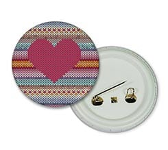 Cuore Colorato Spille Rotonde