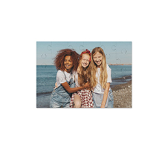 Puzzle in legno 25x17 cm con foto di amiche