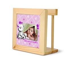 Portatovaglioli in legno Orsetto rosa