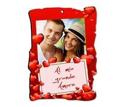 Pergamena masonite Cornice di cuori