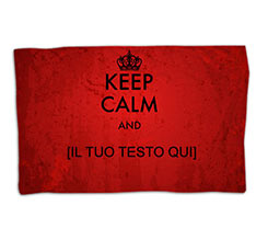 Coperta 150x100 Keep Calm rosso