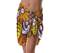 Pareo da Mare Corto Floreal yellow
