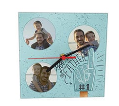 Orologio Quadrato in Vetro My father